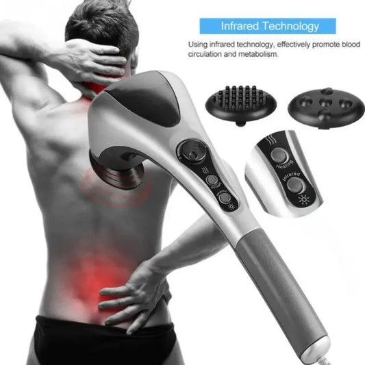 Double Head Full Body Massager | Deep Tissue Electric Handheld Massage Hammer