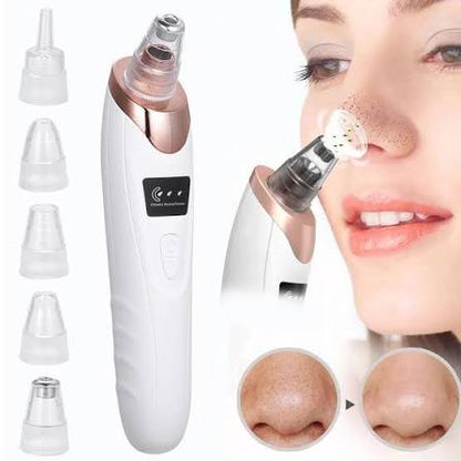 5-in-1 Blackhead Remover Machine | Rechargeable Face Vacuum