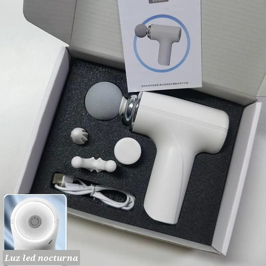 4-in-1 Rechargeable Massage Gun | Deep Tissue Massager