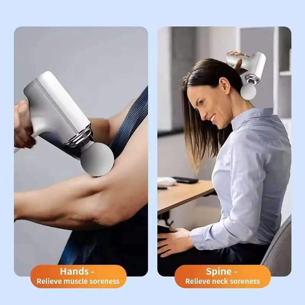 4-in-1 Rechargeable Massage Gun | Deep Tissue Massager