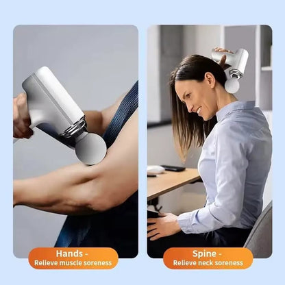 4-in-1 Rechargeable Massage Gun | Deep Tissue Massager