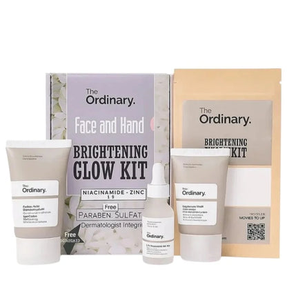 The Ordinary Face &amp; Hand Brightening Glow Kit | Complete Whitening &amp; Hydrating Skincare Set