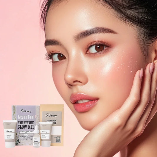 The Ordinary Face &amp; Hand Brightening Glow Kit | Complete Whitening &amp; Hydrating Skincare Set