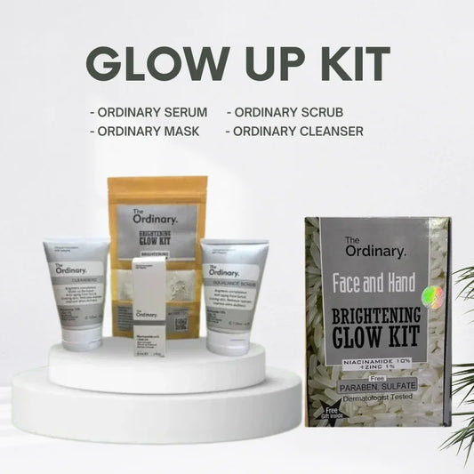 The Ordinary Face &amp; Hand Brightening Glow Kit | Complete Whitening &amp; Hydrating Skincare Set