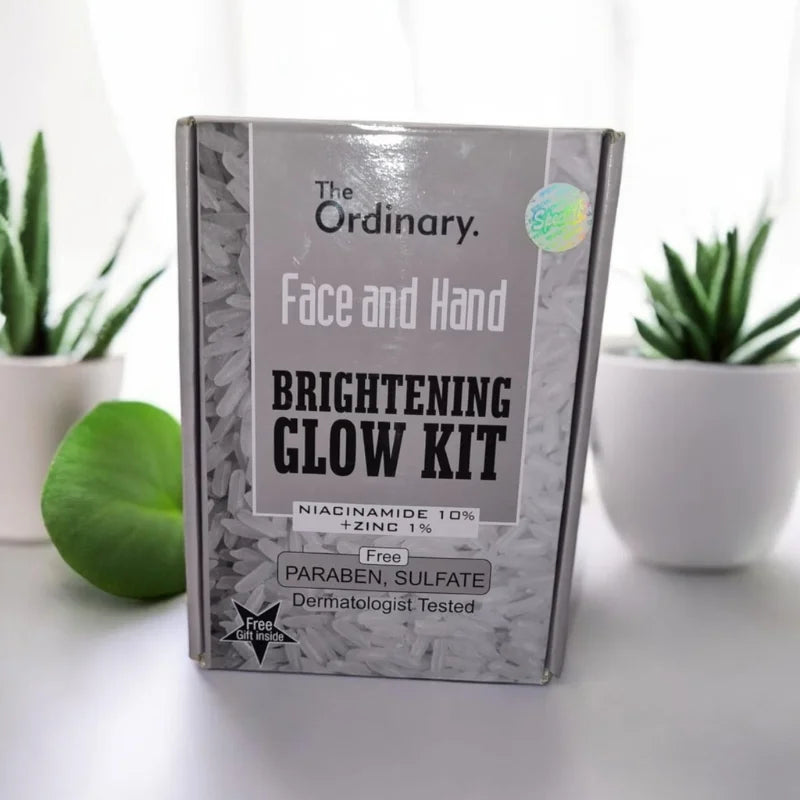 The Ordinary Face &amp; Hand Brightening Glow Kit | Complete Whitening &amp; Hydrating Skincare Set