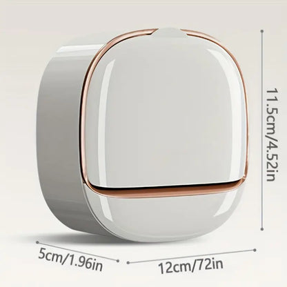 **Milky White Wall-Mounted Soap Holder**